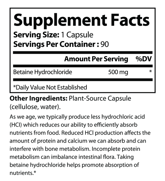 Betaine HCL Plus