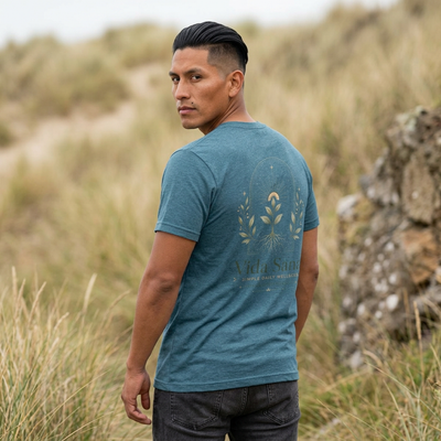 Vida Sana Wellness Tee — Botanical Yoga T‑Shirt