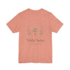 Vida Sana Wellness Tee — Botanical Yoga T‑Shirt