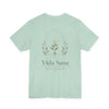 Vida Sana Wellness Tee — Botanical Yoga T‑Shirt
