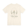 Vida Sana Wellness Tee — Botanical Yoga T‑Shirt