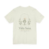 Vida Sana Wellness Tee — Botanical Yoga T‑Shirt