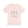 Vida Sana Wellness Tee — Botanical Yoga T‑Shirt