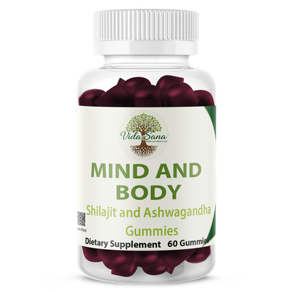 Mind and Body  Shilajit and  Ashwagandha  Gummies