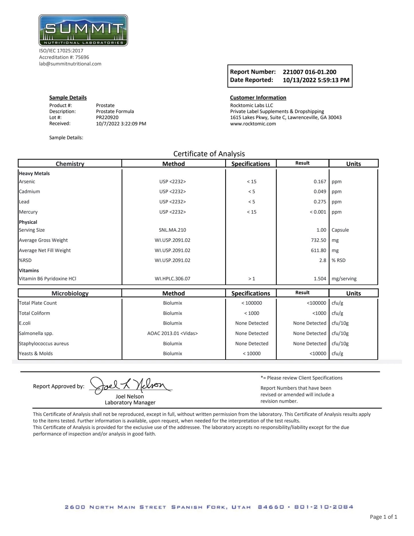 Prostate Wellness  Formula