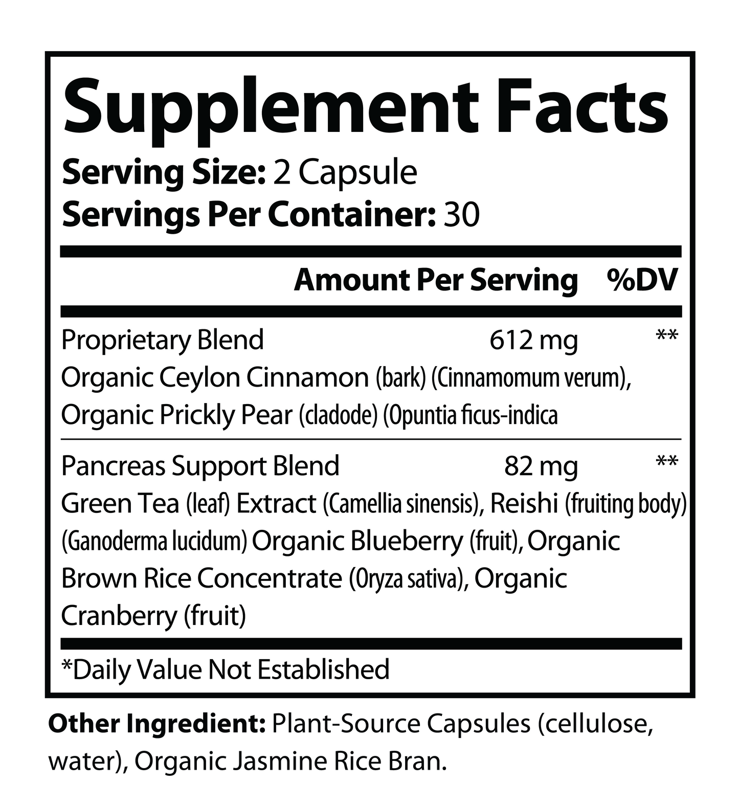 Pancreas Wellness  Formula